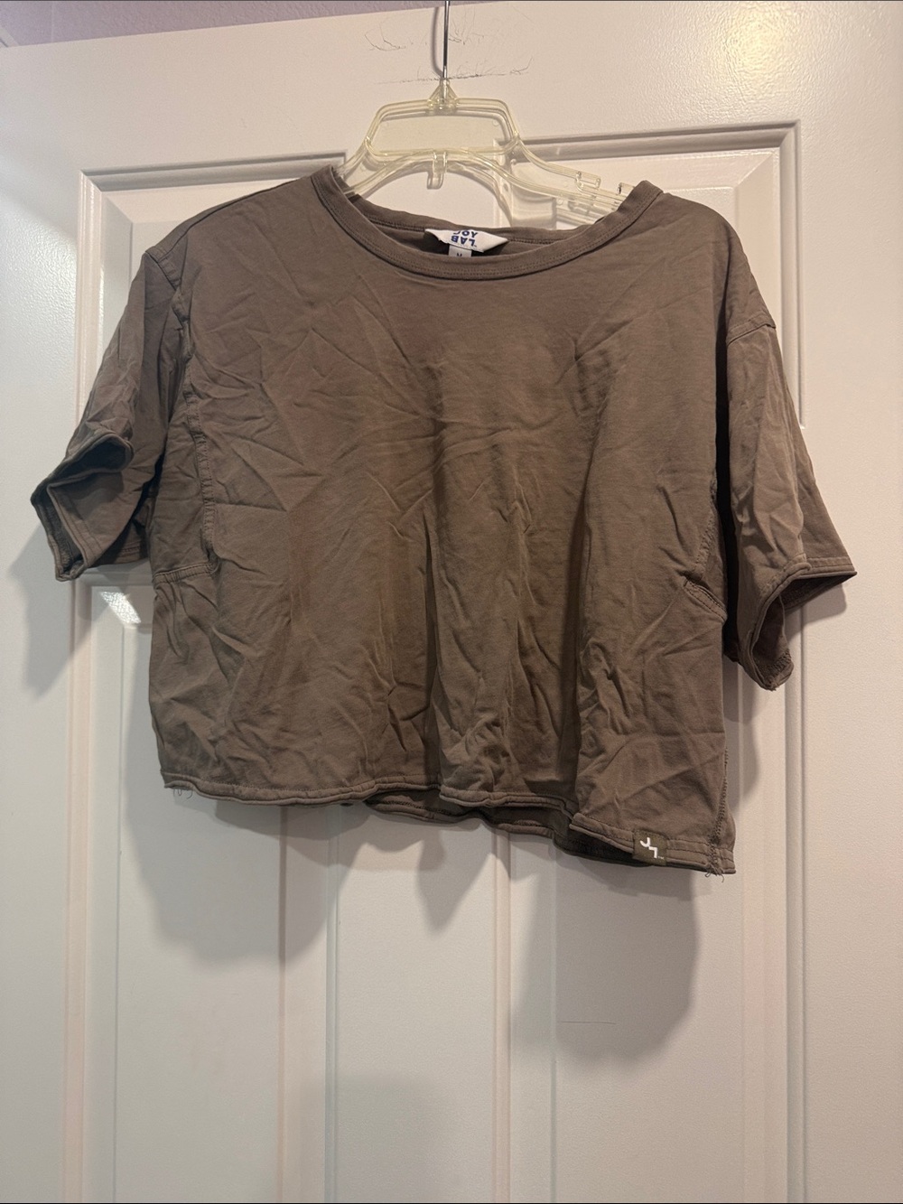 JoyLab Olive Crop Tee